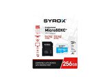 Syrox 256 Gb Micro Sd Card Hafıza Kartı & Adaptörü Class 10 Mc256