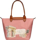 Kadın Vegan Pembe Large El Çantası - A Little Paris Always Tasarım