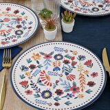 Keramika Springtime Servis Tabağı 26 Cm 6 Adet - 19558