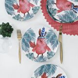 Keramika Owl Pasta Tabağı 21 Cm 6 Adet - 17718