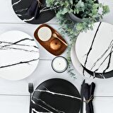 Keramika Mermer Servis Tabağı 26 Cm 6 Adet - 17950/51