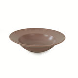 Keramika Delta Mat Açık Taupe Makarna Tabağı 26 Cm - 958