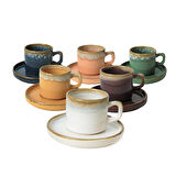 Keramika Shizen Stackable Çay Takımı 12 Parça 6 Kişilik