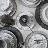 Keramika Silver Bloom Yemek Takımı 24 Parça 6 Kişilik 21469-70-71