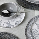 Keramika Silver Bloom Yemek Takımı 24 Parça 6 Kişilik 21469-70-71