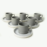 Keramika Stone Stackable Çay Takımı 12 Parça 6 Kişilik 21426