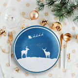 Keramika New Year Geyik Servis Tabağı 26 Cm 21658