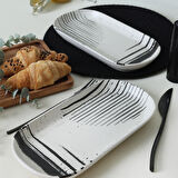 Keramika Shadowy Noyan Kayık Tabak 28 Cm 2 Adet 21784