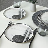 Keramika Shadowy Nordic Pasta Tabağı 22 Cm 6 Adet 21783