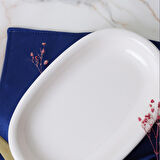 Keramika Krem Hitit Kayık Tabak 22 Cm 2 Adet 030