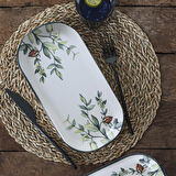 Keramika Çiçek Bahçesi Noyan Kayık Tabak 28 Cm 2 Adet 18941