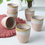 Keramika Shizen Pudra Latte Kupa 8 Cm 6 Adet Q38