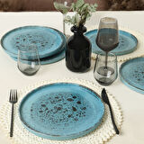Keramika Okyanus Esintisi Stackable Servis Tabağı 27 Cm 6 Adet 21718