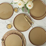 Keramika Vintage Stackable Servis Tabağı 27 Cm 6 Adet 21979