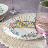 Keramika Soft Flowers Pasta Tabağı 20 Cm 6 Adet 22322