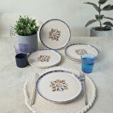 Keramika Sapphire  Nordıc Pasta Tabağı 22 Cm 6 Adet 22746