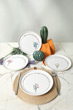 Keramika Motto Bloom Nordıc Pasta Tabağı 22 Cm 4 Adet 22806-07-08-09