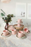 Keramika Pink Woods Stackable Çay Takımı 12 Parça 6 Kişilik 22641