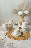 Keramika Palmiye Stackable Çay Takımı 12 Parça 6 Kişilik 22642