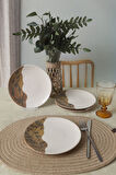 Keramika Terra Leaf Ege Pasta Tabağı 20 Cm 4 Adet 22878-79