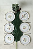 Keramika Rose Line Nordic Pasta Tabağı 22 Cm 6 Adet 22911