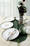Keramika Rose Line Nordic Pasta Tabağı 22 Cm 6 Adet 22911