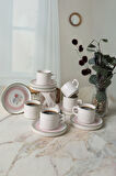 Keramika Rose Line Stackable Çay Takımı 12 Parça 6 Kişilik 22910-12