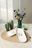 Keramika Rose Line Noyan Kayık Tabak 26 Cm 2 Adet 22913