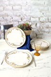 Keramika Bronze Bloom Nordic Servis Tabağı 28 Cm 6 Adet 22929