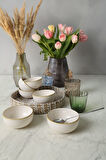 Keramika Bronze Bloom Bulut Kase 12 Cm 6 Adet 22928