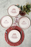 Keramika Pink Cake Nordic Pasta Tabağı 22 Cm 4 Adet 22965-66