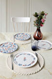 Keramika Dot & Bloom Nordic Pasta Tabağı 22 Cm 4 Adet 22963-64