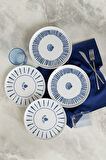Keramika Ocean Muse Nordıc Pasta Tabağı 22 Cm 4 Adet 22953-54