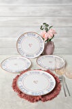Keramika Enjoy Your Food Nordic Servis Tabağı 28 cm 4 Adet 22973