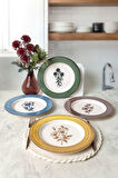Keramika Floral Essence Servis Tabağı 28 Cm 4 Adet  22889-91-92