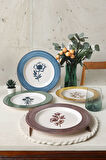 Keramika Floral Essence Servis Tabağı 28 Cm 4 Adet  22889-91-92
