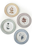 Keramika Floral Essence Assos Pasta Tabağı 22 Cm 4 Adet / 22890-93-94-22949