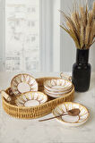 Keramika Worn Gold Halka Çerezlik / Sosluk 13 Cm 6 Adet 22967
