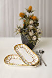 Keramika Worn Gold Noyan Kayık Tabak 26 Cm 2 Adet 22967