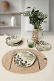 Keramika Forest Rustle Serenity Pasta Tabağı 22 Cm 6 Adet 23008