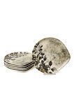 Keramika Forest Rustle Serenity Pasta Tabağı 22 Cm 6 Adet 23008