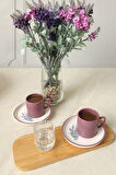 Keramika Elegant Blossoms Violet Kahve Takımı 4 Parça 2 Kişilik 21791