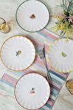 Keramika Fruit Feast Sirius Pasta Tabağı 22 Cm 4 Adet 23108-11