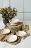 Keramika Taupe Bloom Halka Çerezlik / Sosluk 13 Cm 6 Adet 22528