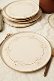Keramika Taupe Bloom Nordıc Servis Tabağı 28 Cm 6 Adet 22528