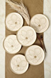 Keramika Taupe Bloom Nordıc Pasta Tabağı 22 Cm 6 Adet 22529