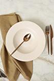 Keramika Mat Krem İyonya Makarna Tabağı 28 Cm 950