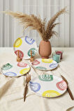 Keramika Etnik Hitit Pasta Tabağı 20 Cm 4 Adet 22550