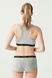 65003 Kadın Sporcu Büstiyer Şort Set