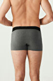 U.S. Polo Assn. Erkek Antrasit Melanj - Siyah - Gri Melanj  3 Lü Boxer